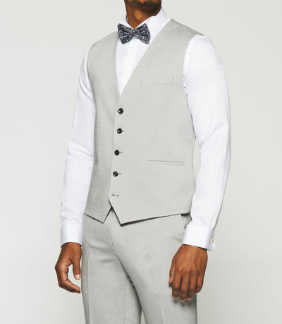 Gilet de costume en laine gris clair JFAKI - IZAC