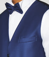 Blue suit vest JFAVORI