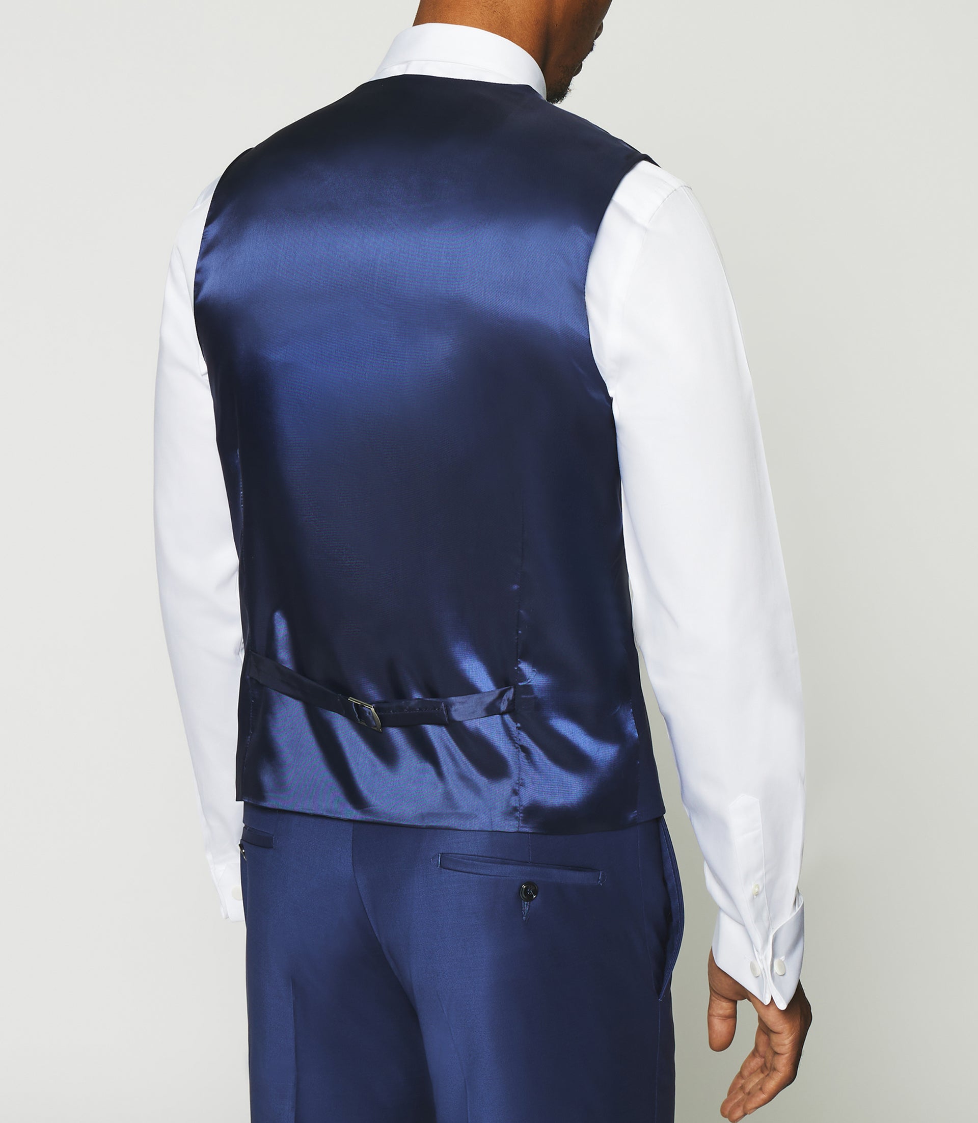 Blue suit vest JFAVORI