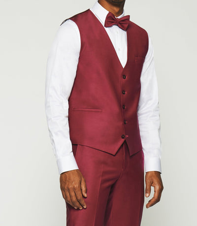 Gilet de costume fuchsia JFAVORI - IZAC