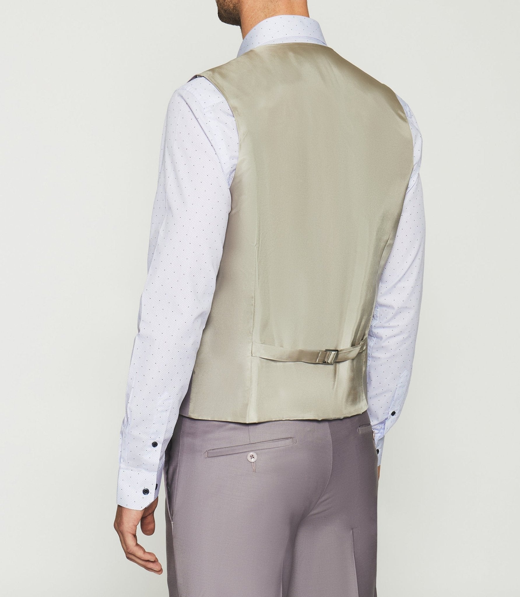 Gilet de costume laine parme foncé JFAVORI - IZAC