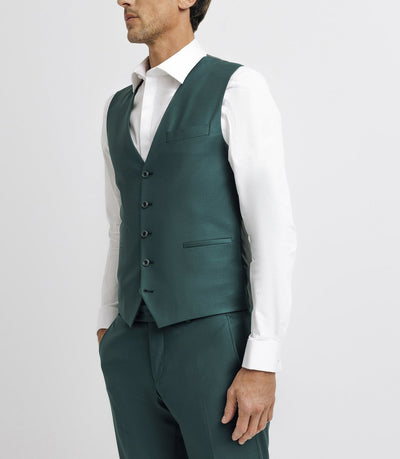 Gilet de costume vert - IZAC