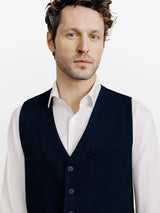 Gilet nid d'abeille marine - IZAC