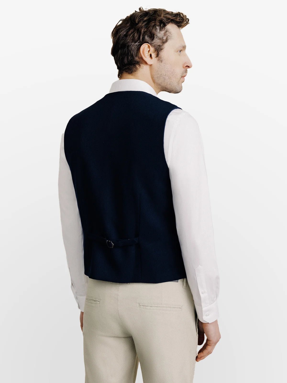 Gilet nid d'abeille marine - IZAC