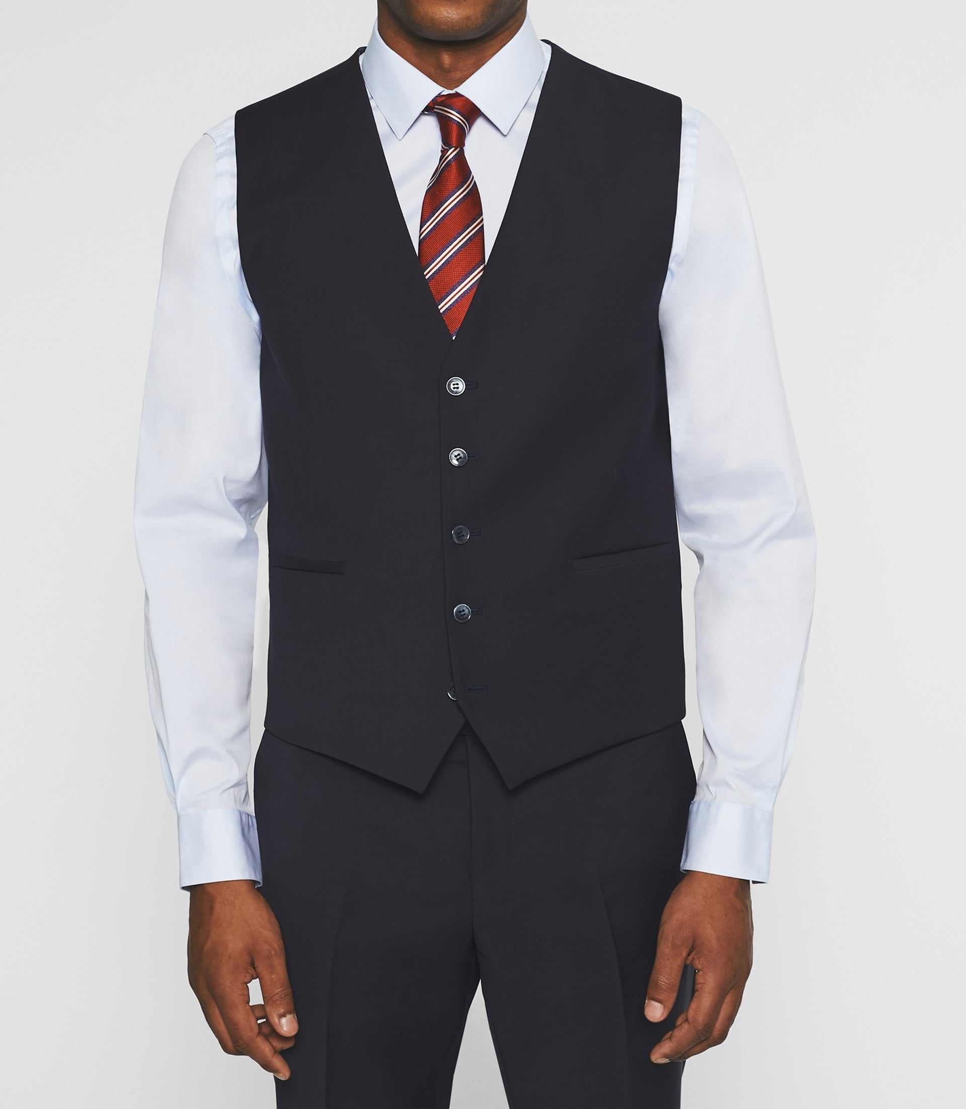 Navy blue suit vest XLIBER