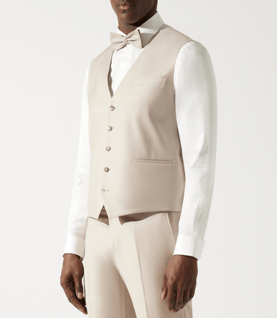 Gilet de costume beige - IZAC