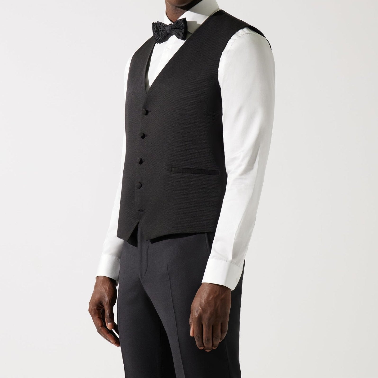 Gilet de costume noir XLOSCO - IZAC