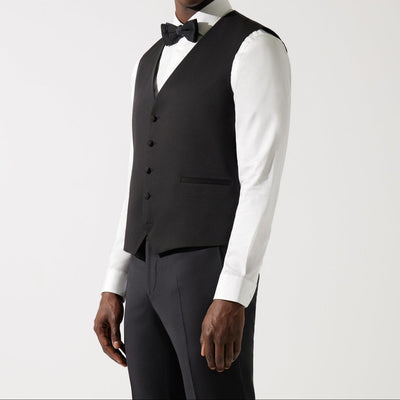 Gilet de costume noir XLOSCO - IZAC