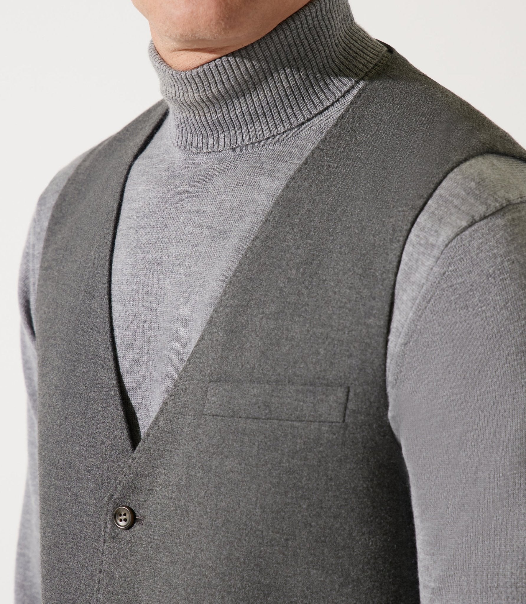 Gilet de costume gris moyen XSOYEUX - IZAC