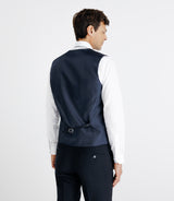 City vest 5 navy buttons