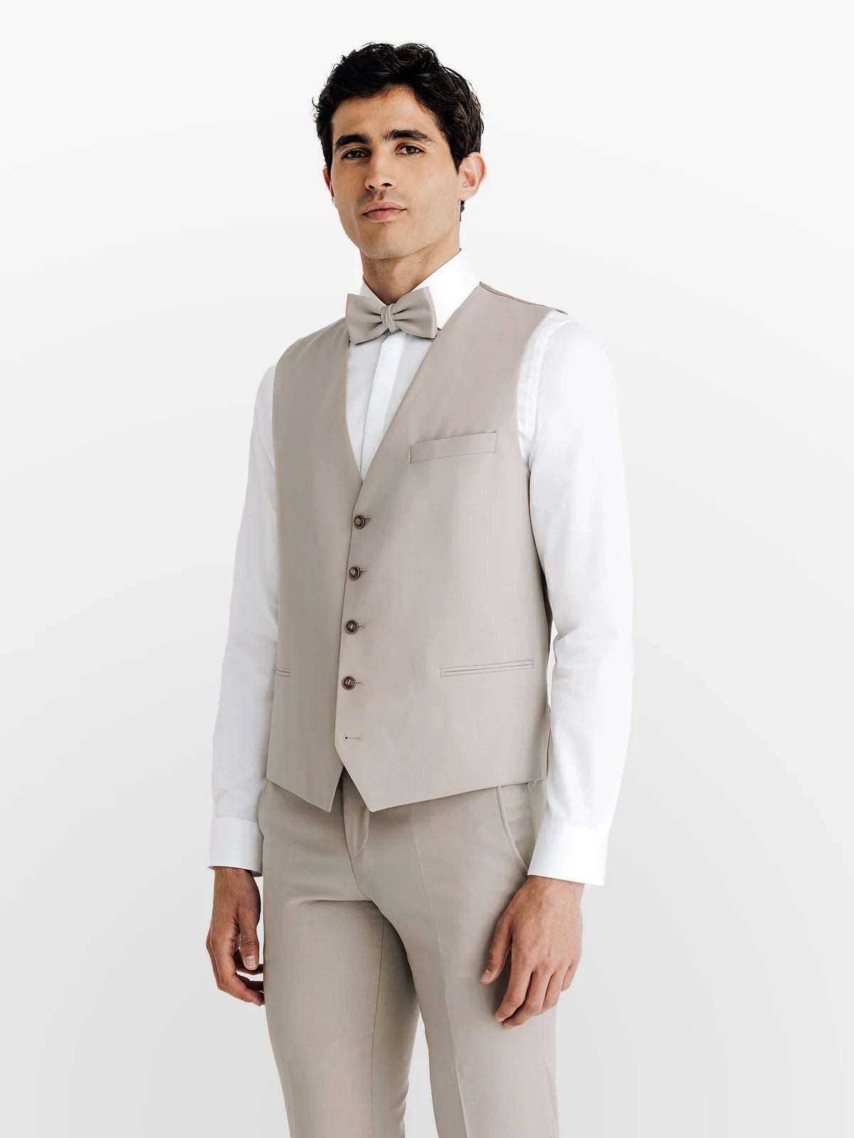 Gilet ville aspect brillant beige - IZAC