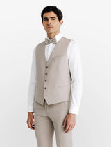 Gilet ville aspect brillant beige - IZAC