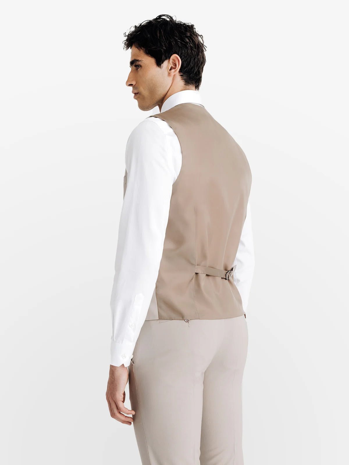 Gilet ville aspect brillant beige - IZAC