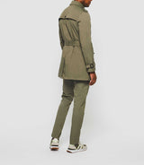 Hamilton" khaki double-breasted trench coat