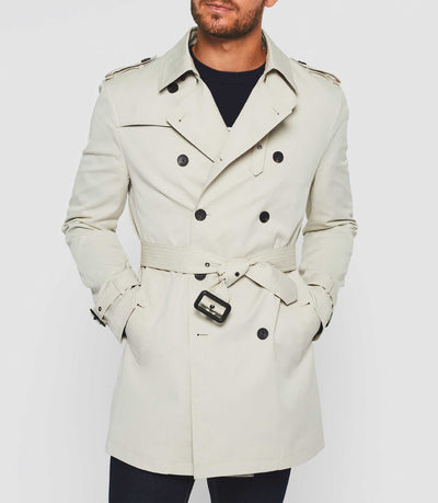 Trench croisé mastic "Hamilton" - IZAC