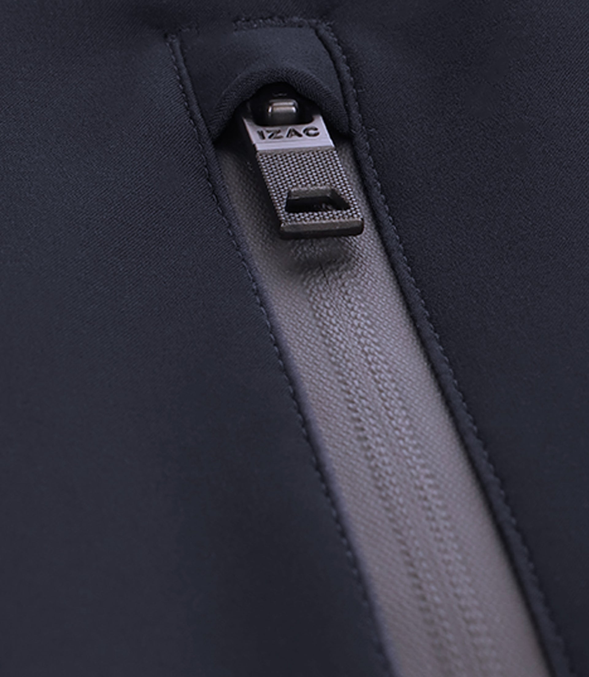 Blouson parka longue marine - IZAC