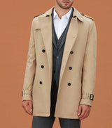 Trench mi - long beige "Yve" - IZAC