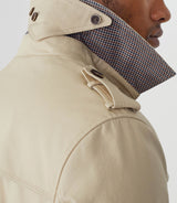 Trench long en coton beige "Nando"