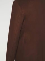 Manteau ville en laine et cachemire marron INDALECIO - IZAC