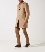 Manteau en laine cachemire camel INDALECIO - IZAC