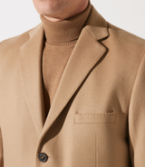 Manteau en laine cachemire camel INDALECIO - IZAC