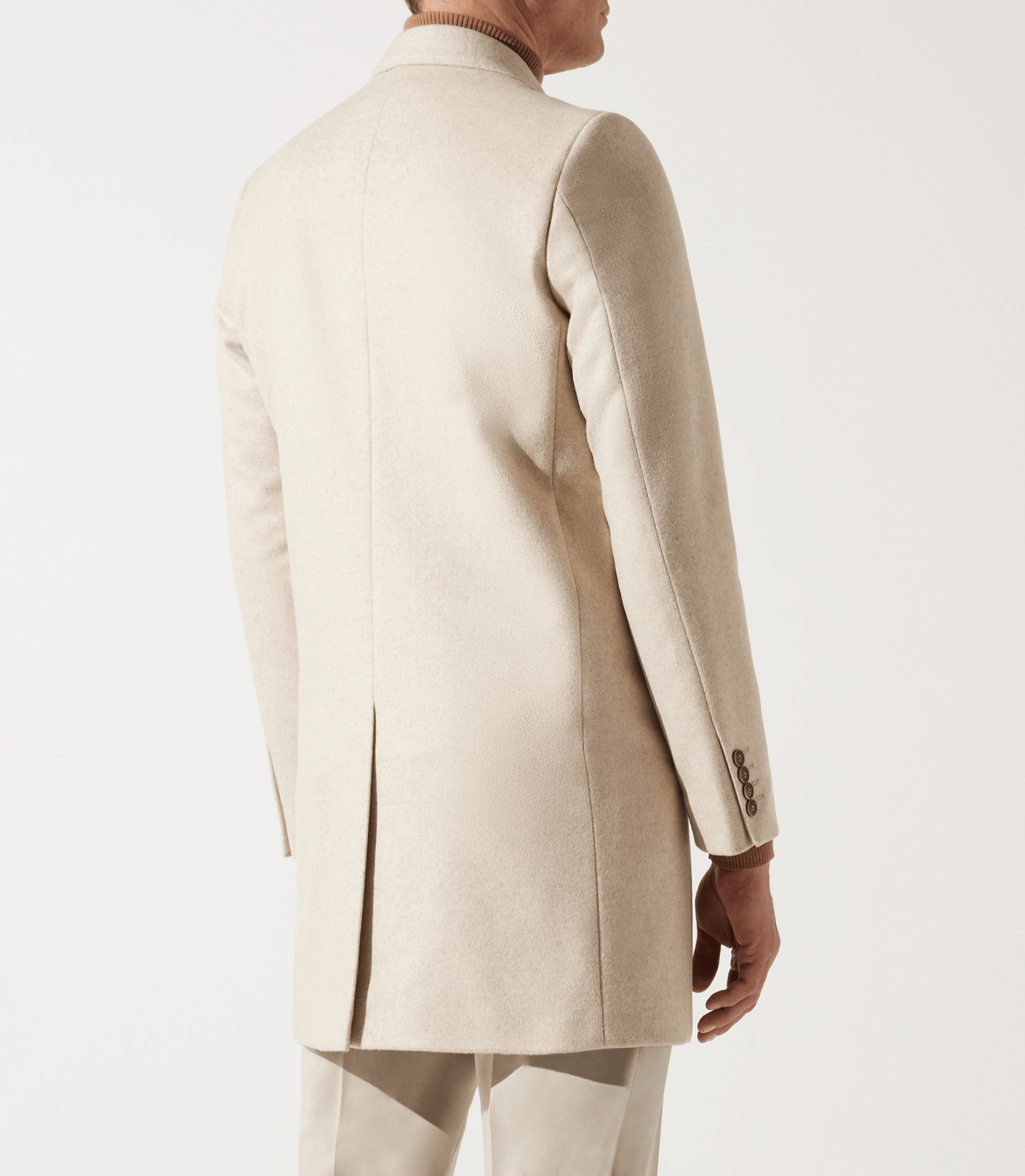 Manteau en laine cachemire beige ISAO - IZAC