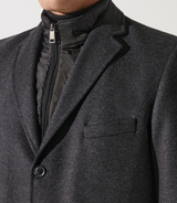 Wool coat and anthracite gray cashmere isaobt