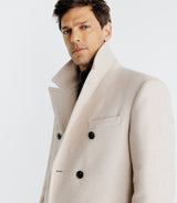 Manteau croisé beige - IZAC