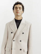 Manteau ville croisé beige - IZAC