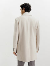 Manteau ville croisé beige - IZAC