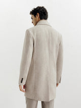 Manteau ville à parmenture amovible beige - IZAC