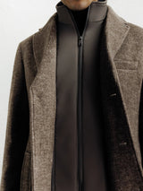 Manteau ville à parmenture amovible châtaigne - IZAC