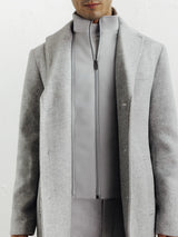 Manteau ville à parmenture amovible gris clair - IZAC