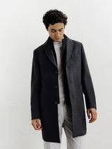 Manteau ville à parmenture amovible gris foncé - IZAC