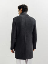 Manteau ville à parmenture amovible gris foncé - IZAC