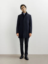 Manteau ville en laine marine - IZAC