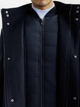 Manteau ville en laine marine - IZAC
