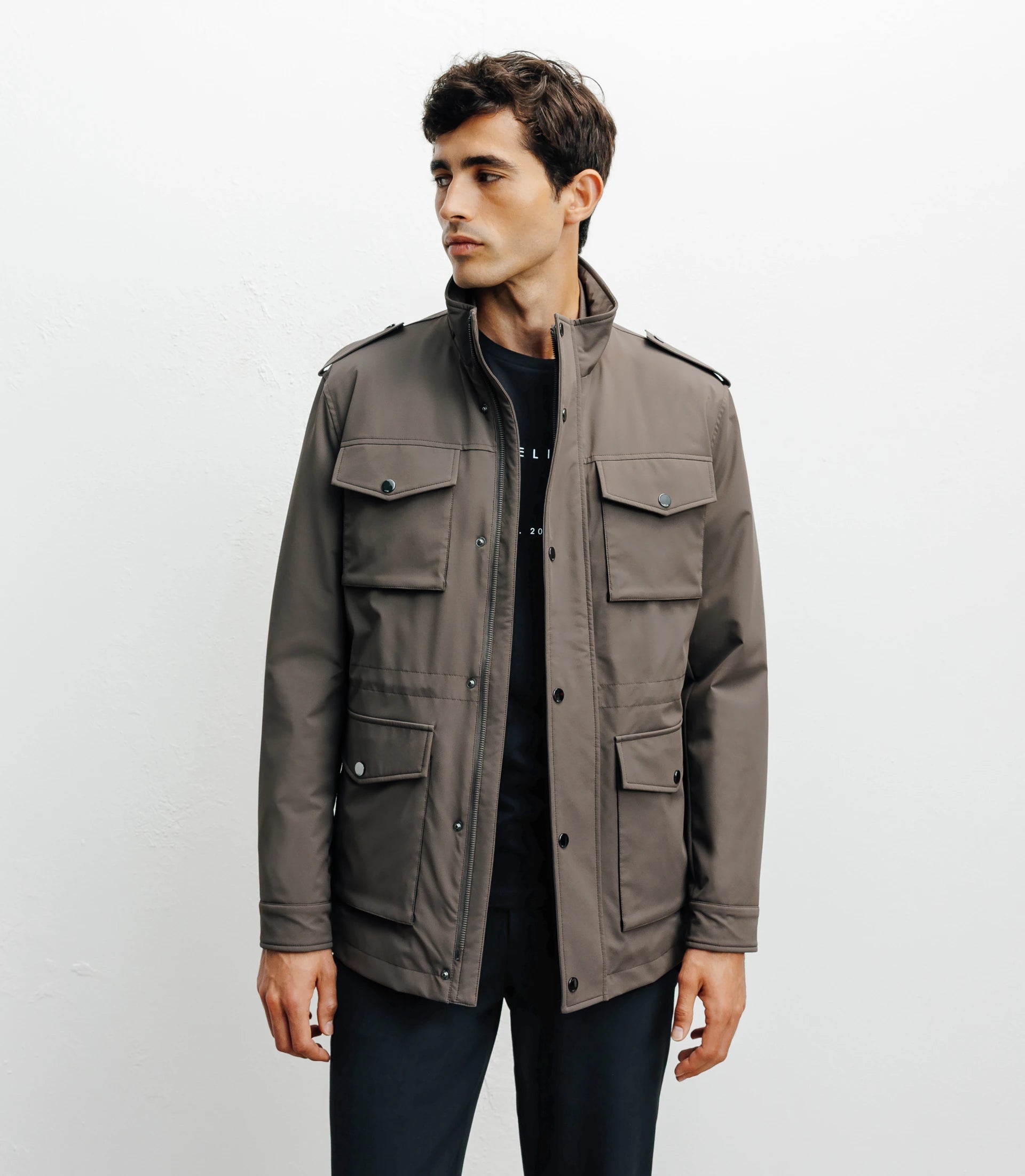 Parka 4 poches taupe - IZAC