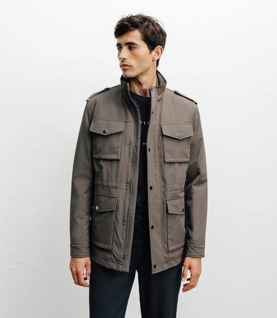 Parka 4 poches taupe - IZAC