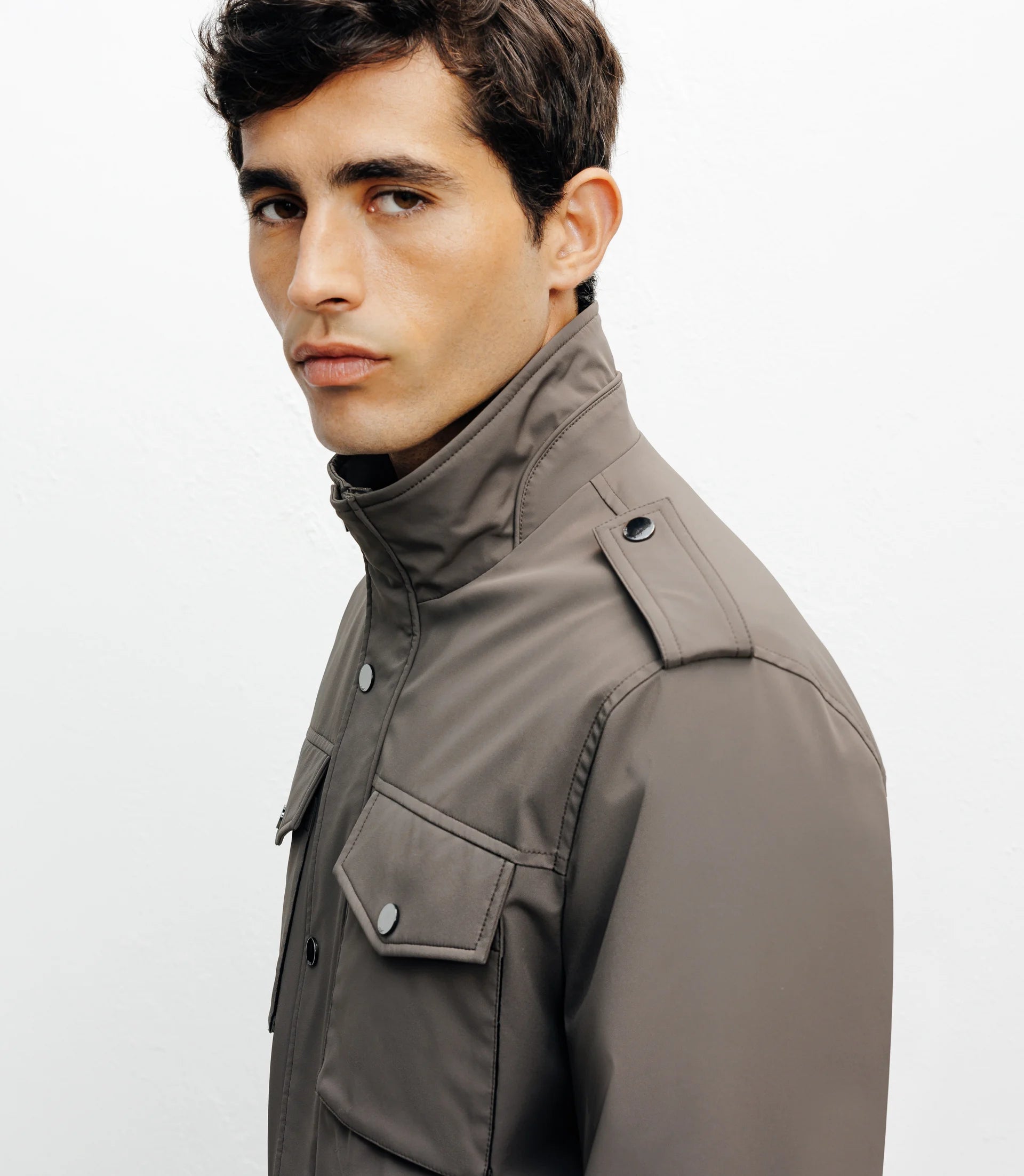 Parka 4 poches taupe - IZAC