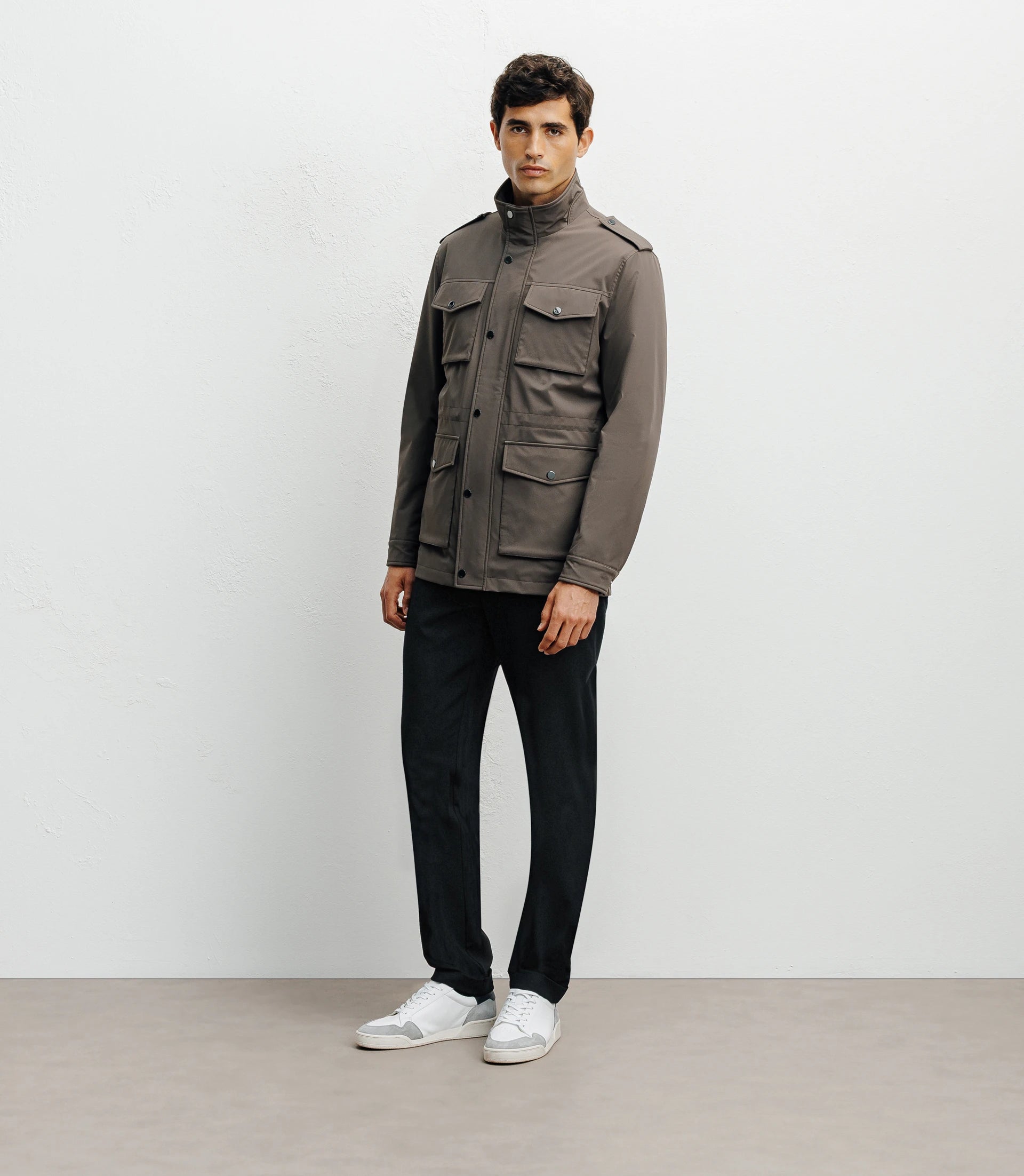 Parka 4 poches taupe - IZAC