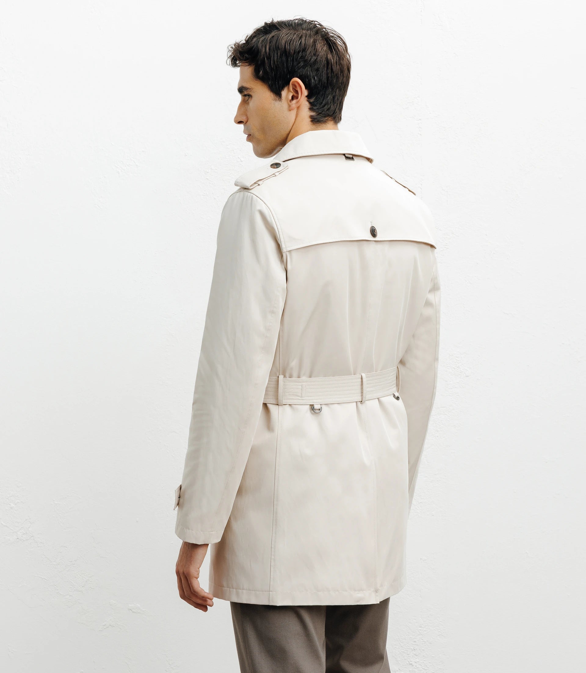 Trench croisé beige - IZAC