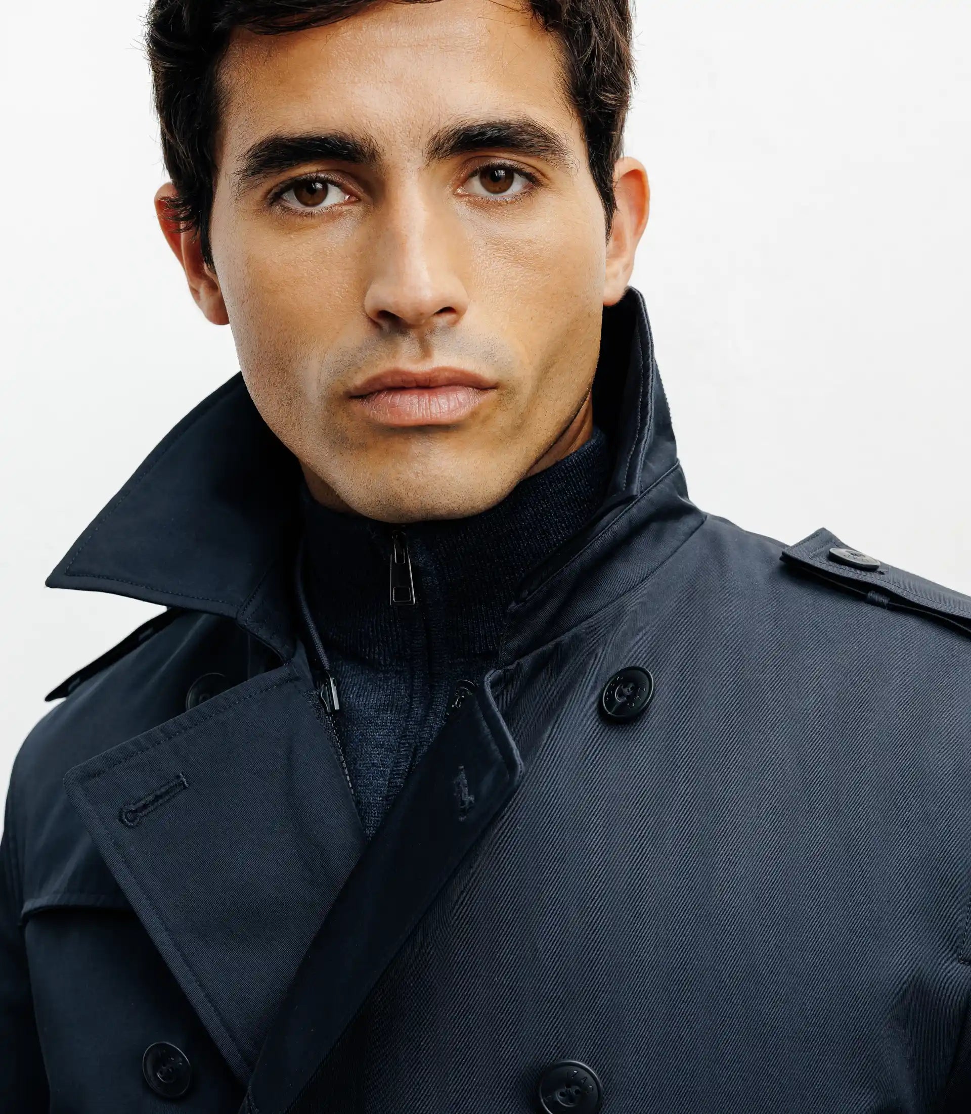 Trench croisé marine - IZAC