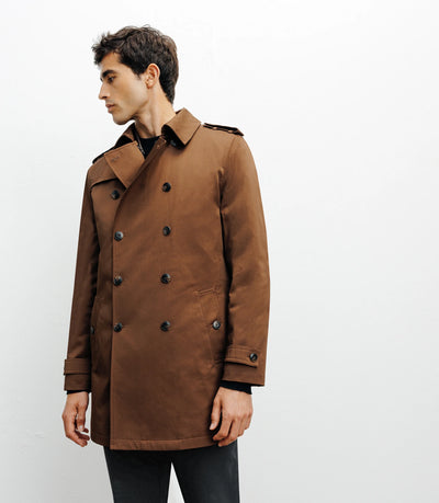 Trench croisé marron - IZAC