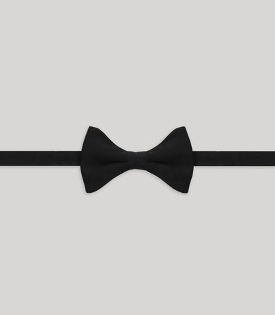 Noeud papillon tissu uni noir - IZAC