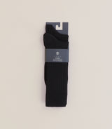 Pack of 2 plain black socks