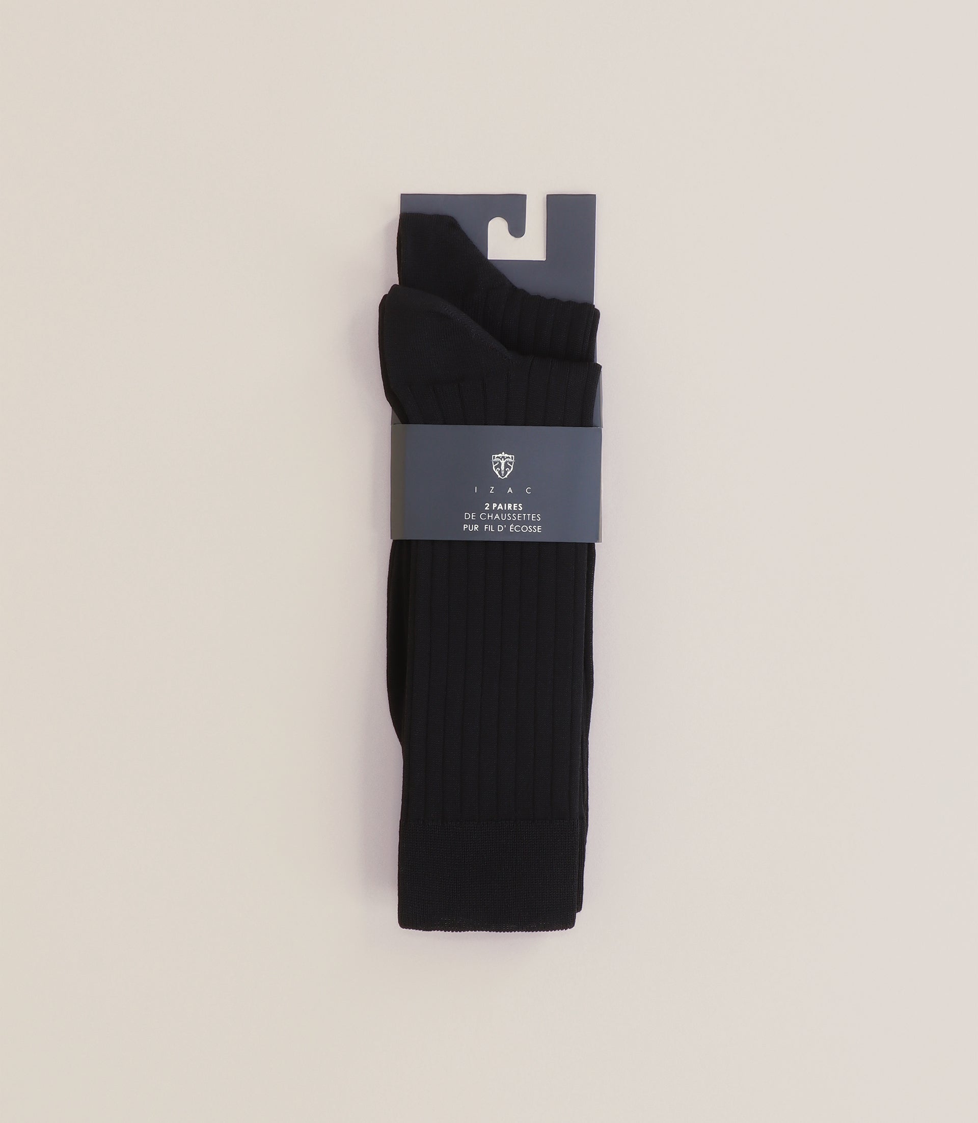 Pack de chaussettes fil d'Écosse noir - IZAC