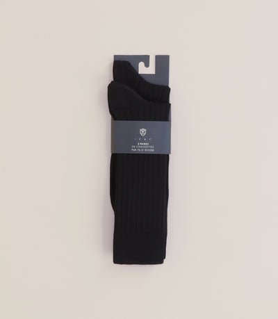 Pack de chaussettes fil d'Écosse noir - IZAC