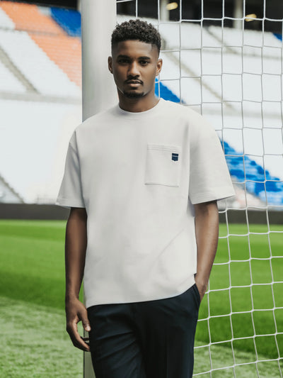 T-shirt col rond blanc - IZAC