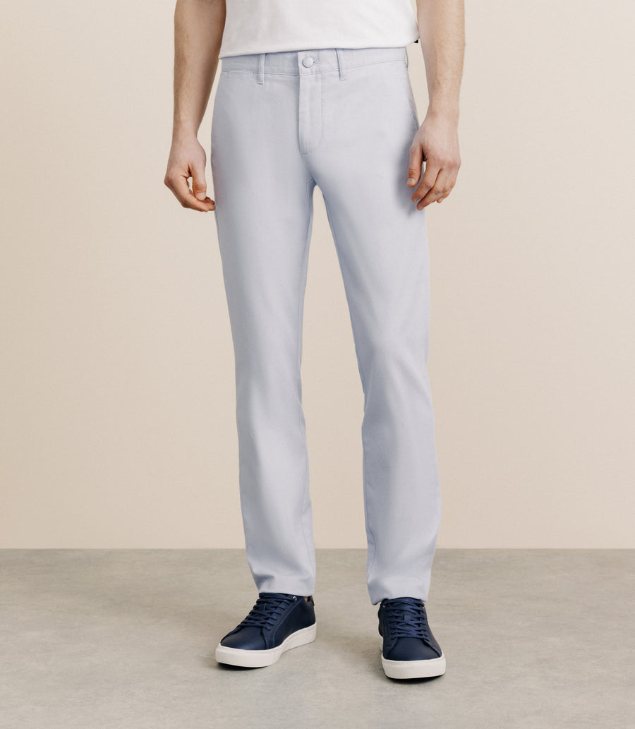 Pantalon armuré slim bleu ciel